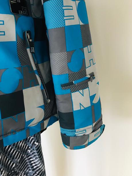 Zimná bunda house modrá, s