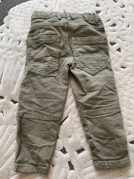 Tmavozelené prešívané rifle, reserved,92