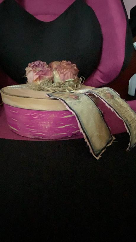 Vintage dekorácia s ružami, 