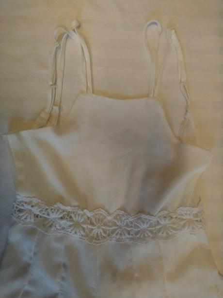 Dámsky biely letný overal, 32/34, 32