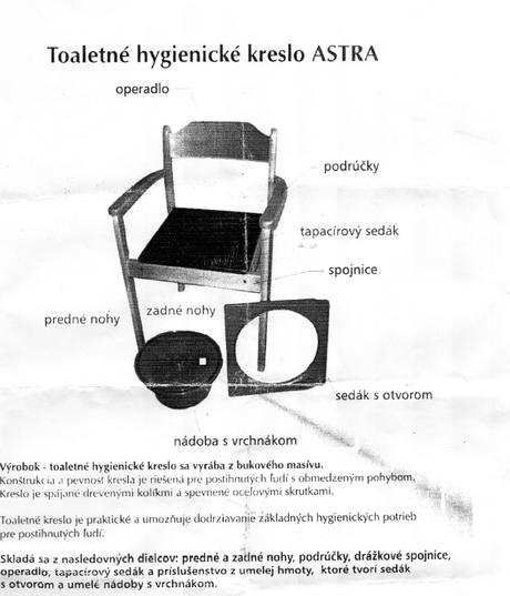 Predám toaletné kreslo,