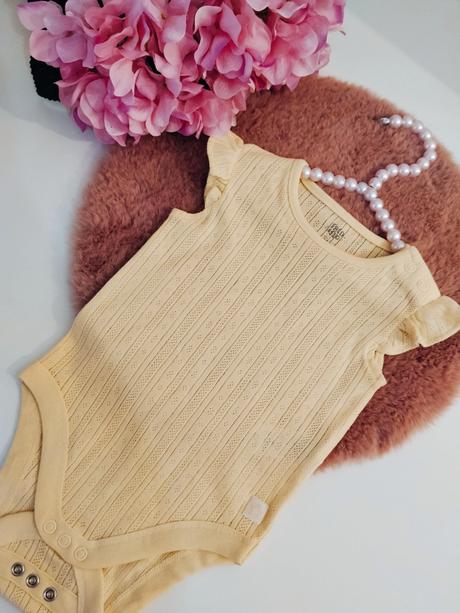 Bavlnené body f&f premium s volánikovými rukávmi, 62