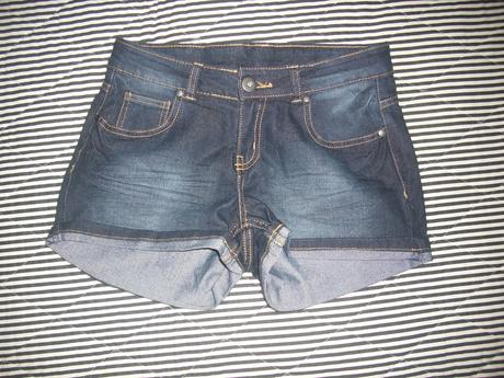 Riflové šortky - nenosené, s