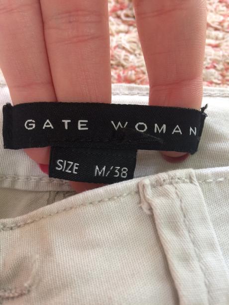 Krémové elegantné kraťasy, gate,38