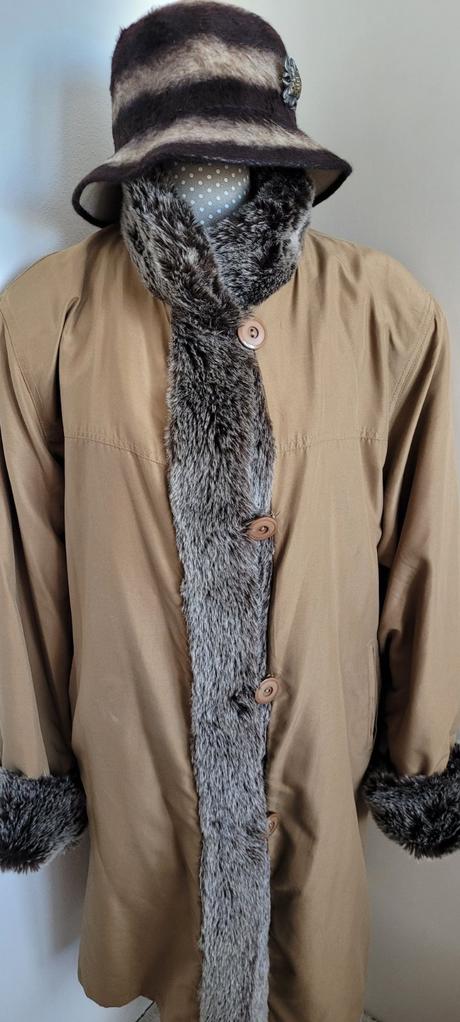 Dámsky teplý kabát, xxl