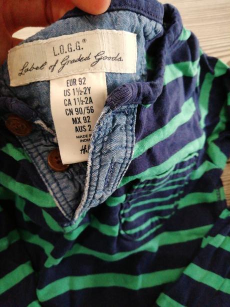 Tricko polokosela, h&m,92