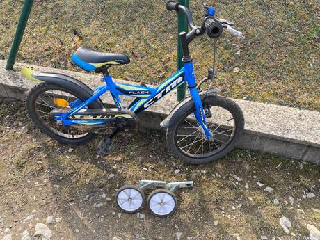 Bicykel ctm 16 s pomocnymi kolieskami, ctm,16