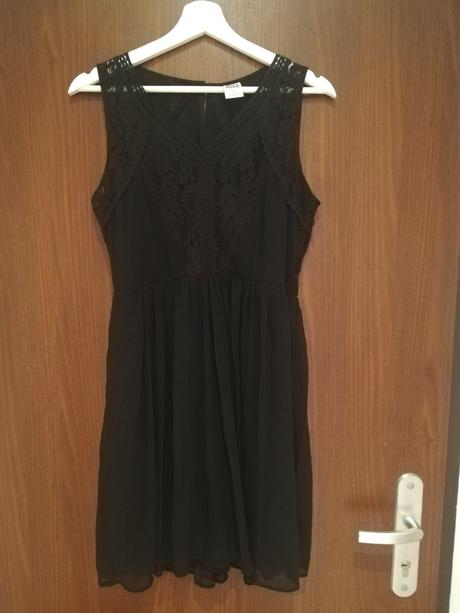 Čierne dámske šaty s čipkou vero moda, vero moda,m