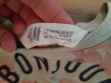 Crop tricko, h&m,146