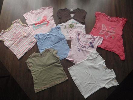 5x tričko s krátkym rukávom, h&m,86