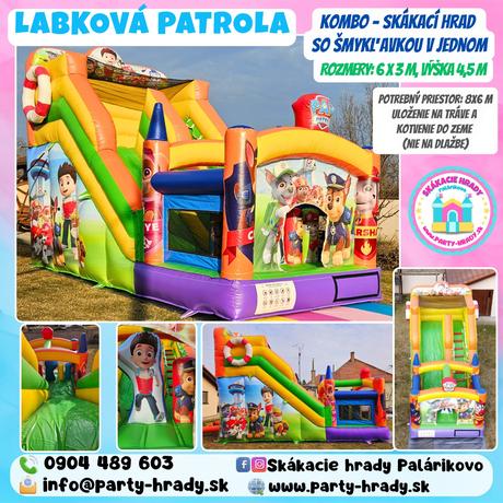 Skákací hrad a bublinovač - požičiam,