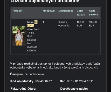Nosič belenka, be lenka