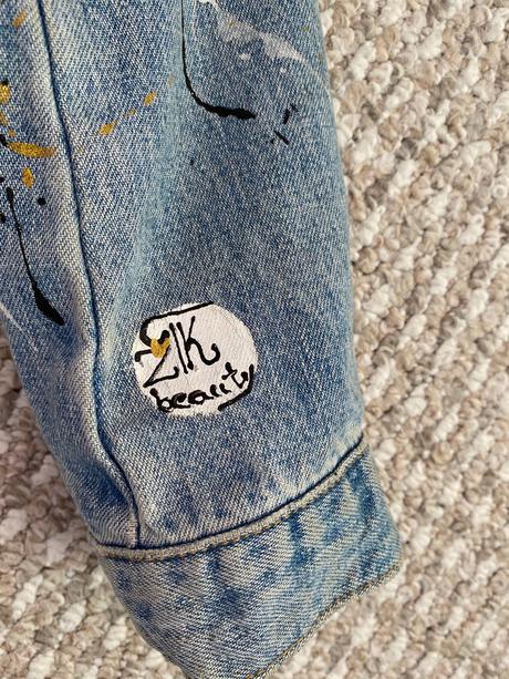 Rifľový maľovaná bunda, s