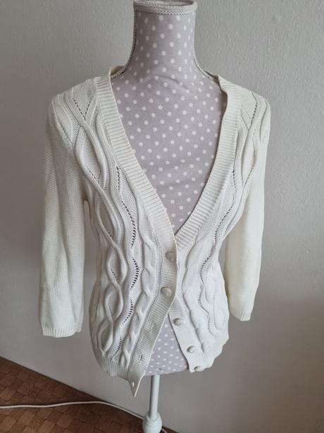 Maslový pletený svetrík orsay 38, orsay,38