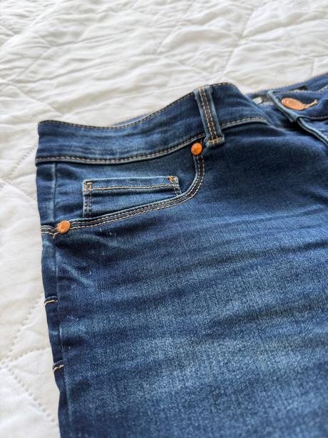 Tmavomodré elastické skinny rifle, new yorker,30