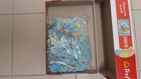 Puzzle edukačné mapa európy 200ks pre deti 7-10r., 