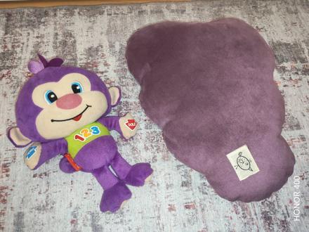 Opička fisher price, vankúšik, 
