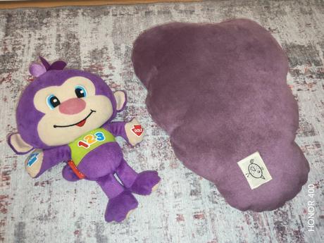 Opička fisher price, vankúšik,