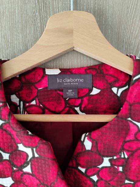 Bordové sako liz clairbone, 36