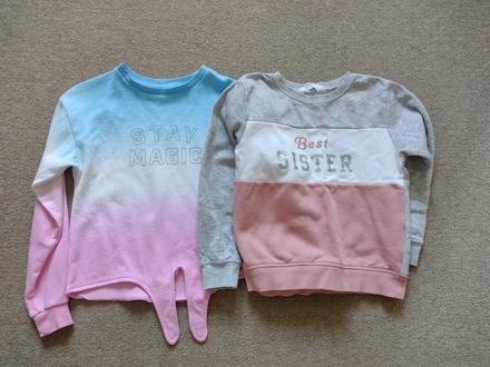 Mikina 2ks, vel. 122, h&m, h&m,122