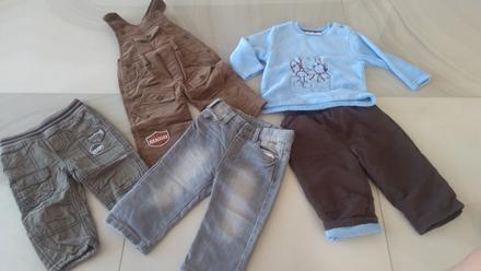 4 x nohavice + mikinka, 68–80