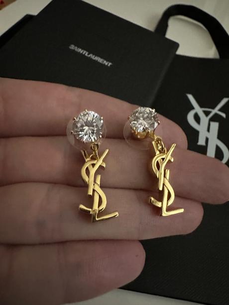 Nové nenosené náušnice ysl, yves saint laurent