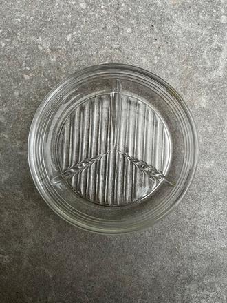 Sklenený popolník-retro, 