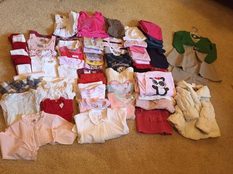 Balík mix pre dievčatko kus od 2 eur len seriózne, 122–134