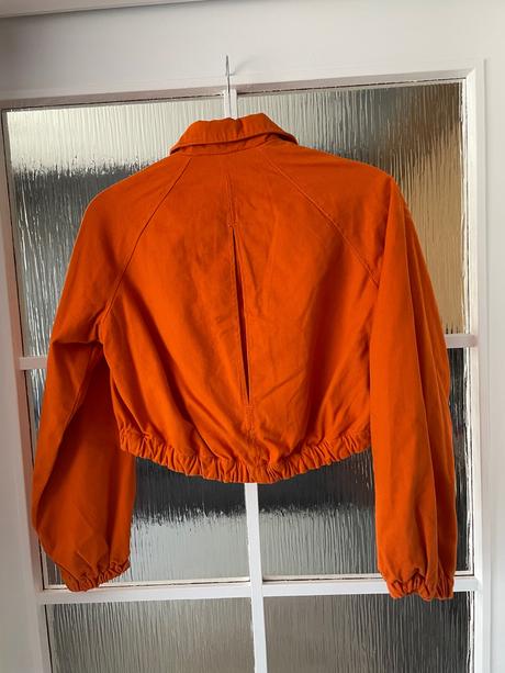 Oranžová crop bundicka, george,38