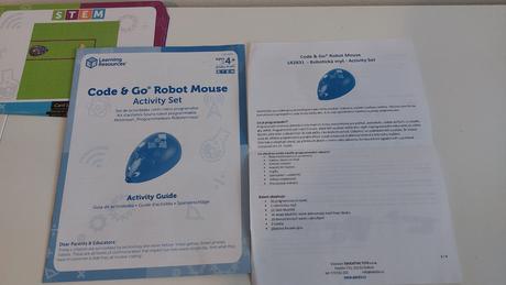 Robotická myš code & go s podložkou, 