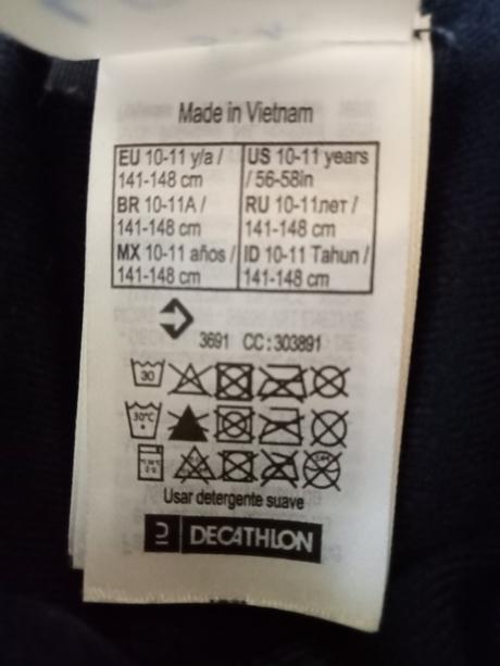 Teplakova suprava, decathlon,140