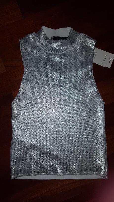 Top strieborný mng, mango,xs