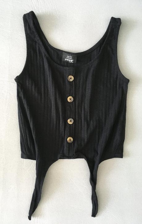 Úpletový elastický crop top na 10-12 rokov, 146