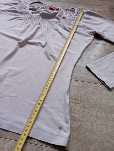 Pudrovoružové tričko s pekným výstrihom, esprit,m