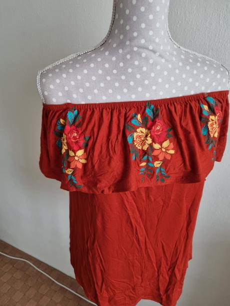 Červenohnedý elastický top atmosphere m, atmosphere,m