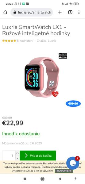 Fit pro hodinky - nastavenie merania srdcovej frekvencie