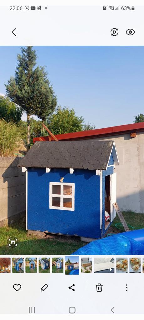 Detský drevený záhradný domček, 