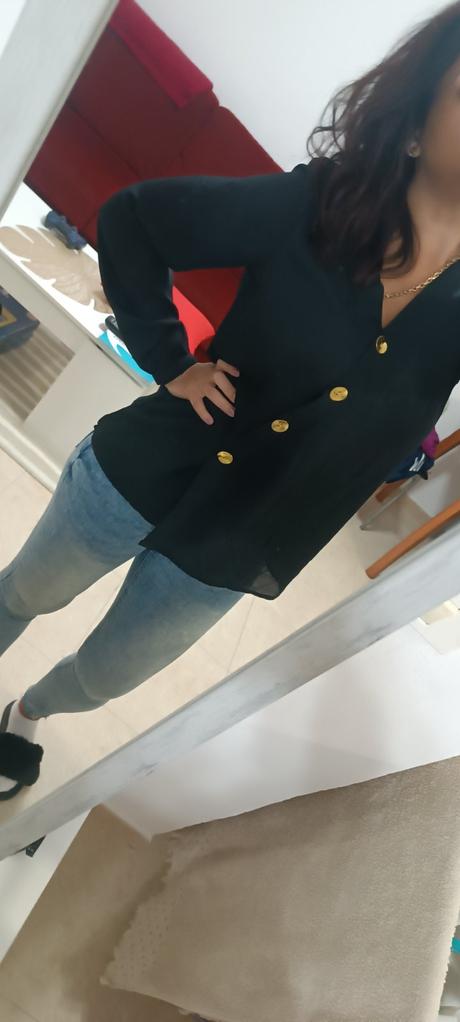 Bluzka zlate gombiky, l