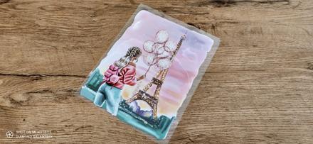 Nažehľovacia nálepka - dreaming girl - 17x22 cm, 