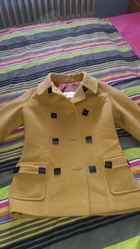 Horčicový kabátik, s