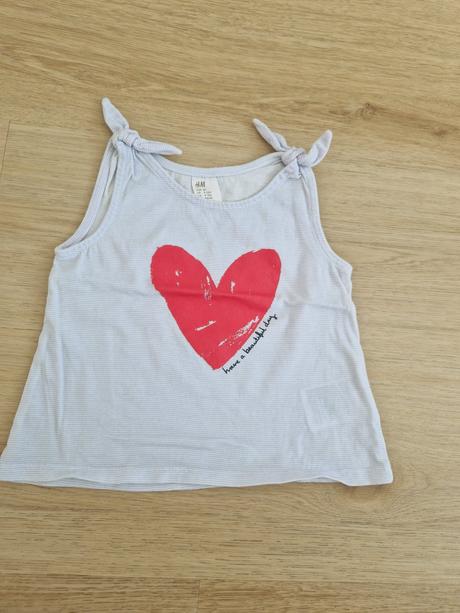 Tričko bez rukávom, h&m,86