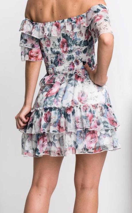 Romantické ľahké letné minišaty, xs