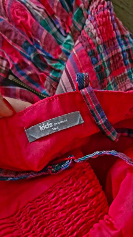 Nadherne vianocne saty s bohato riasenou suknou, lindex,164