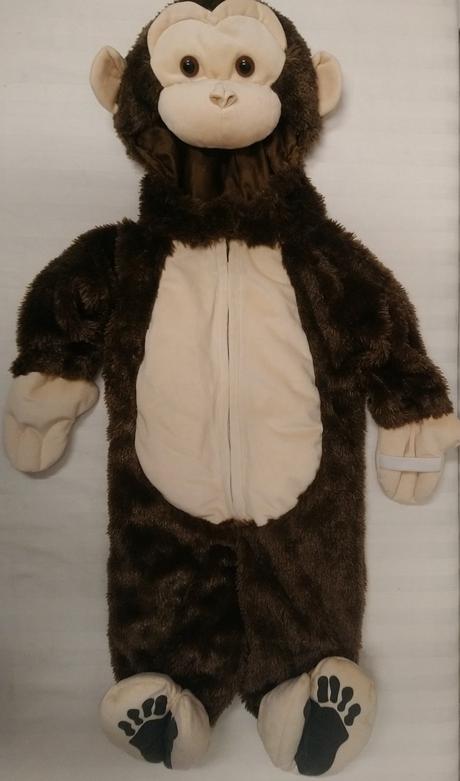Kostým fleesový opička, authentic, 6-9m, 68-74 cm,
