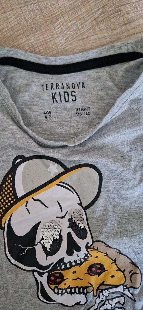 Letné tielko s lebkou 116/122, terranova,116