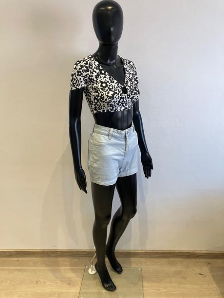 Dámsky kvetovaný crop top terranova (xs), terranova,xs