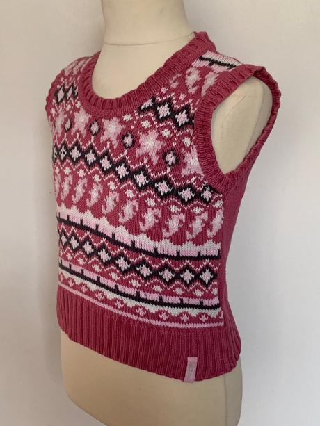 S.oliver ružové pletená vesta, s.oliver,104