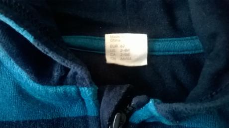 Zamatova supravicka, h&m,62