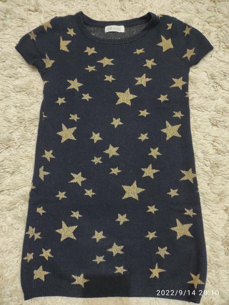 Hviezdičkové šaty, h&m,134