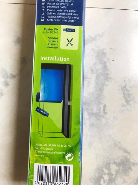 Obojstr.tapeta do akvária blue water xl 150x60cm,